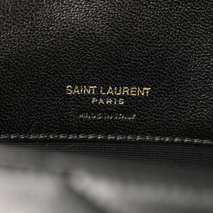 Saint Laurent Lambskin Matelasse Chevron Medium Loulou Black 6 of 9