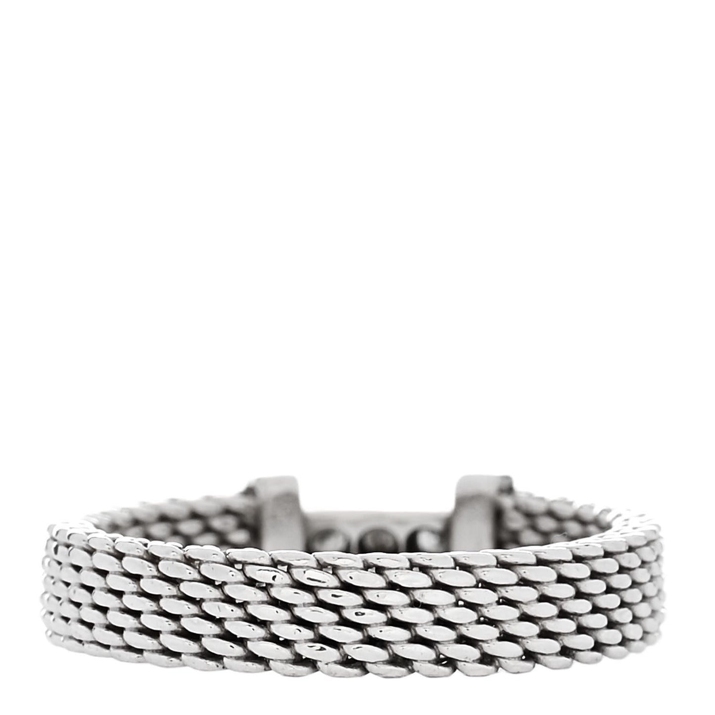 Sterling Silver Diamond Somerset Mesh Band Ring 44 3