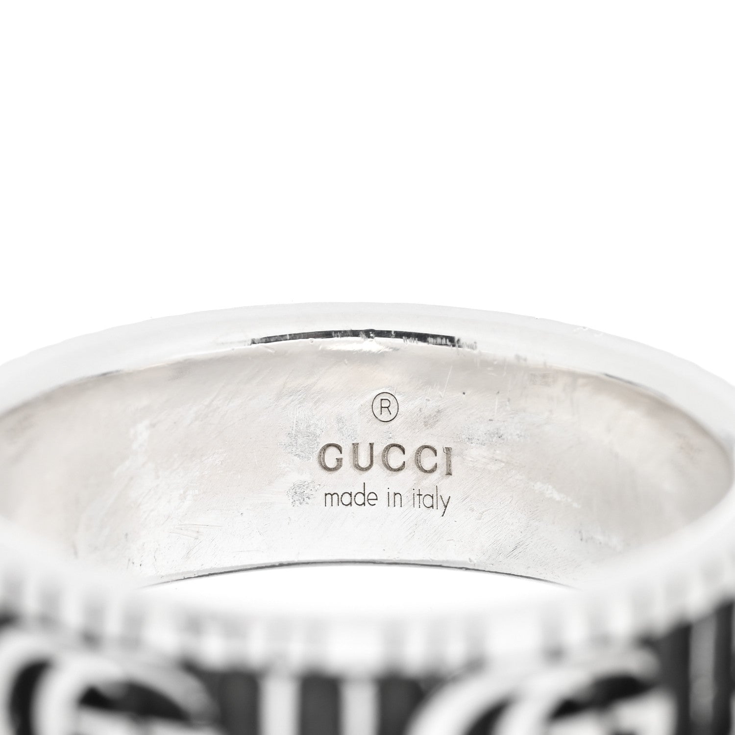 Gucci Sterling Silver Double G Band Ring 65 11 4 of 4