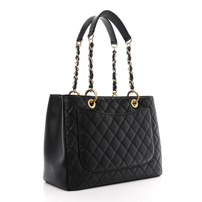 Chanel Caviar Quilted Grand Shopping Tote GST Black 3 of 11
