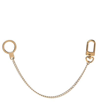 Louis Vuitton Metal Pochette Extender Key Ring Chain Gold 1 of 2