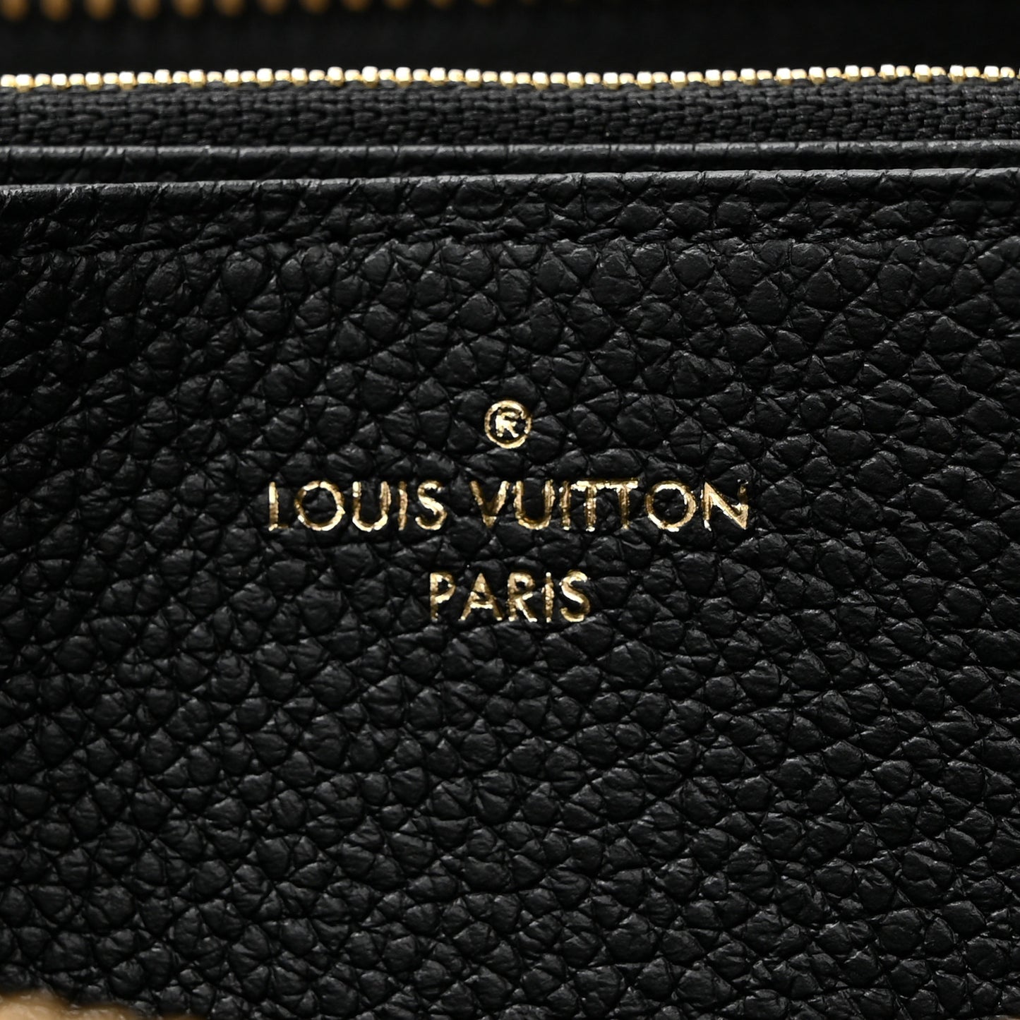 Empreinte Monogram Giant Zippy Wallet Black Beige