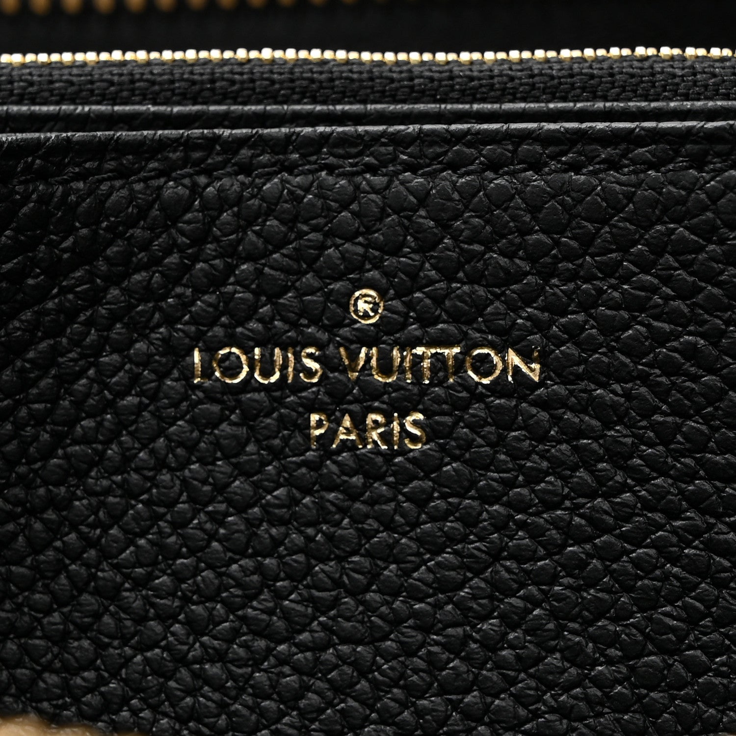 Louis Vuitton Empreinte Monogram Giant Zippy Wallet Black Beige 6 of 8