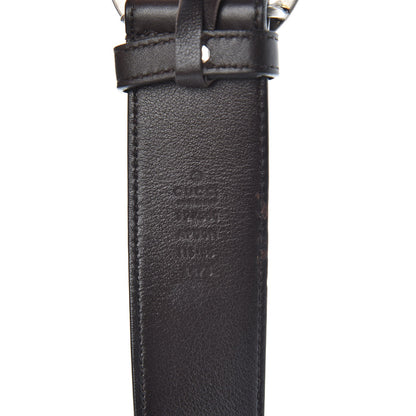 Gucci Moon Calfskin Nickel Double G 40mm Belt 115 46 Dark Cocoa 4 of 7