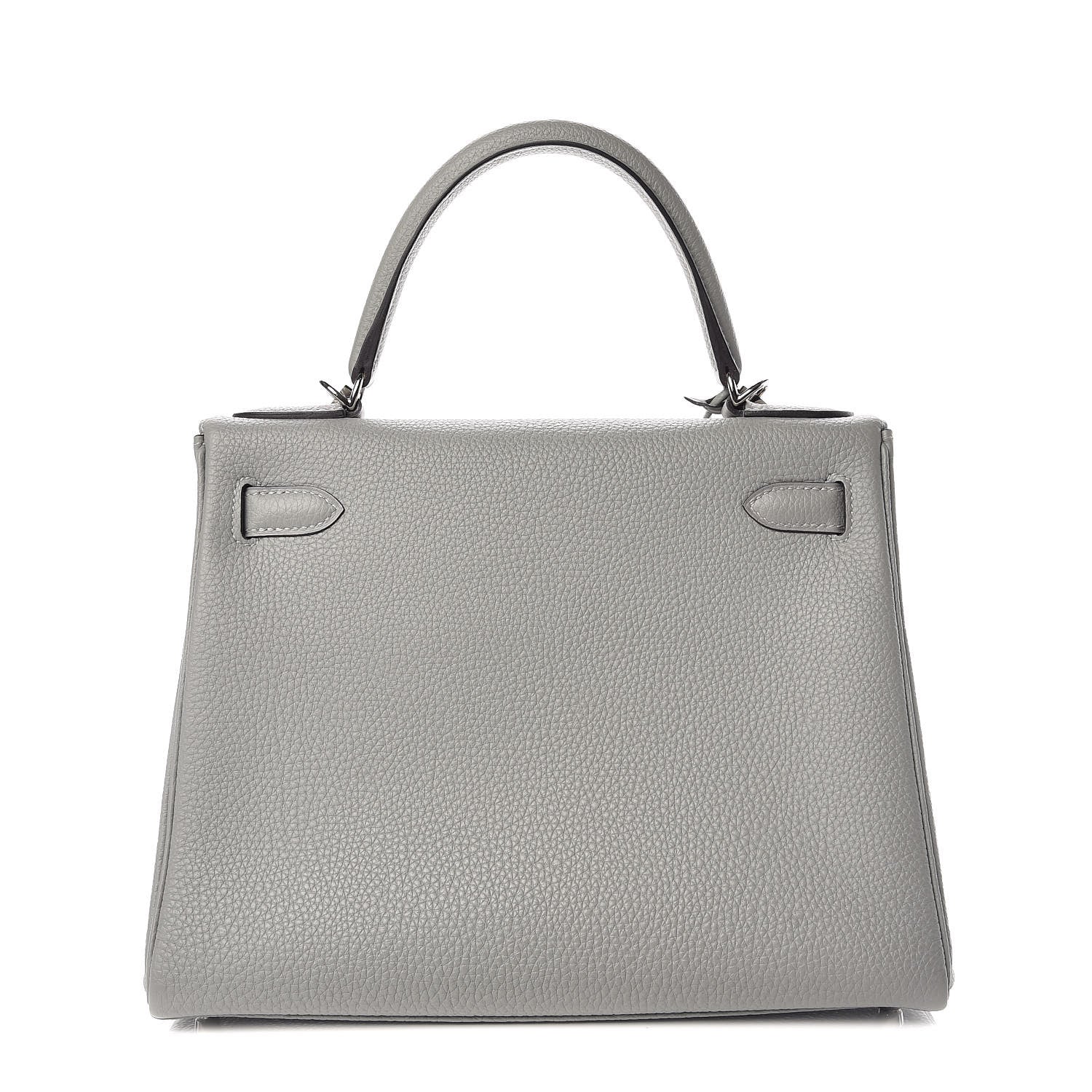 Hermes Togo Kelly Retourne 28 Gris Mouette 4 of 40