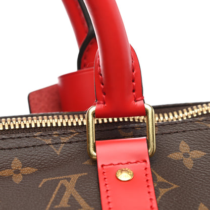 Louis Vuitton Calfskin Monogram Keepall Bandouliere 50 Coquelicot 12 of 12