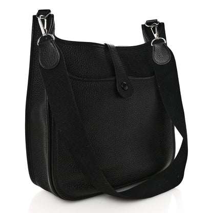 Hermes Taurillon Clemence Evelyne III GM Black 3 of 10