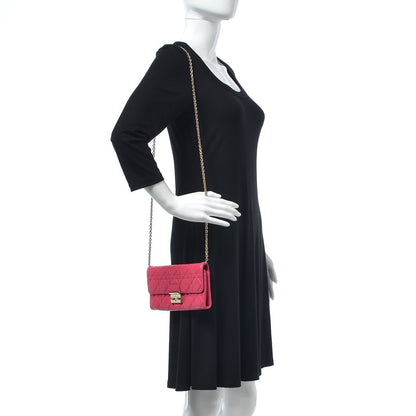 Christian Dior Lambskin Cannage Miss Dior Chain Wallet Fuchsia 2 of 11