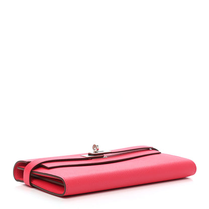 Hermes Epsom Kelly Wallet To Go Rose Extreme 4 of 8