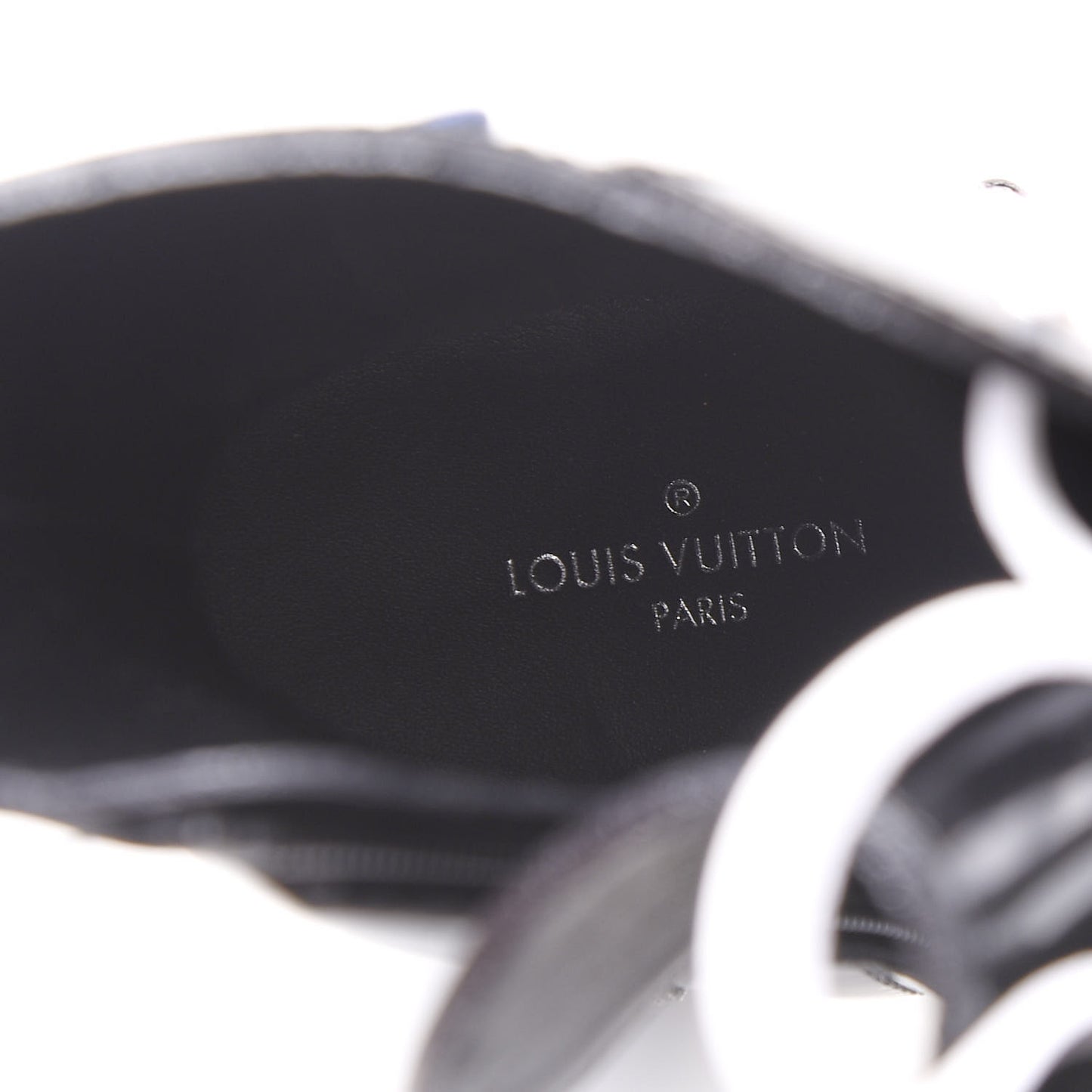 Patent Calfskin Monogram LV Black Heart Star Trail Ankle Boots 37.5 Black