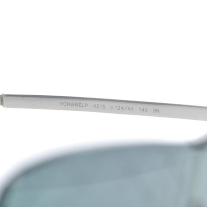 Chanel Shield Runway Sunglasses 4215 Silver Purple 5 of 9