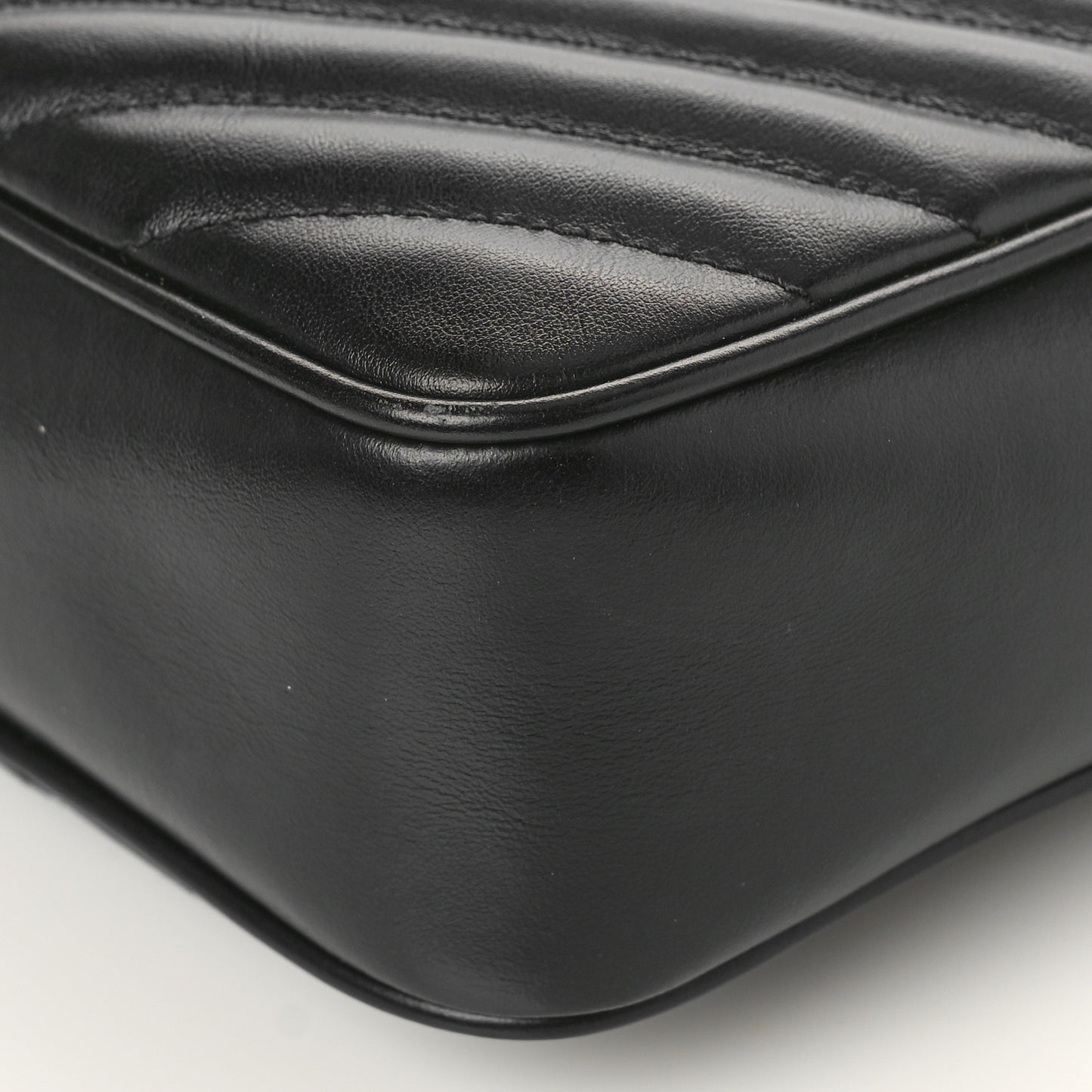 Calfskin Matelasse Monogram Lou Camera Bag Black