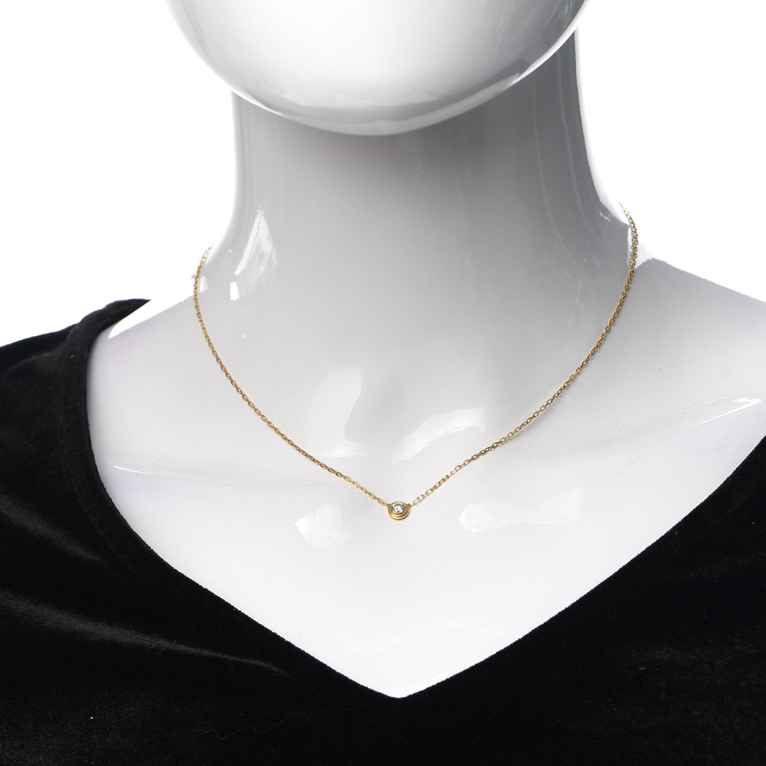 Tiffany 18K Yellow Gold Diamond 1837 Circle Pendant Necklace 2 of 6