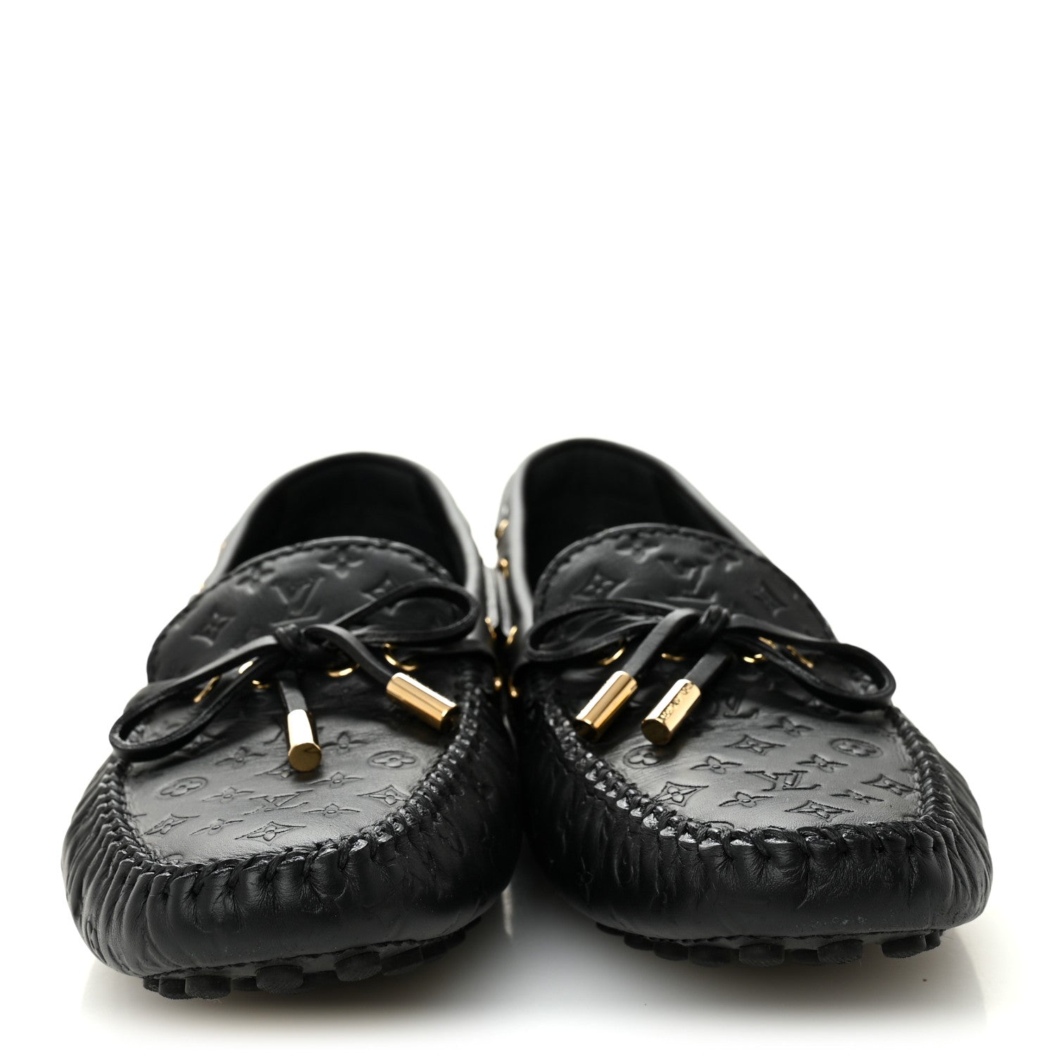 Louis Vuitton Empreinte Monogram Gloria Flat Loafers 40 Black 3 of 10