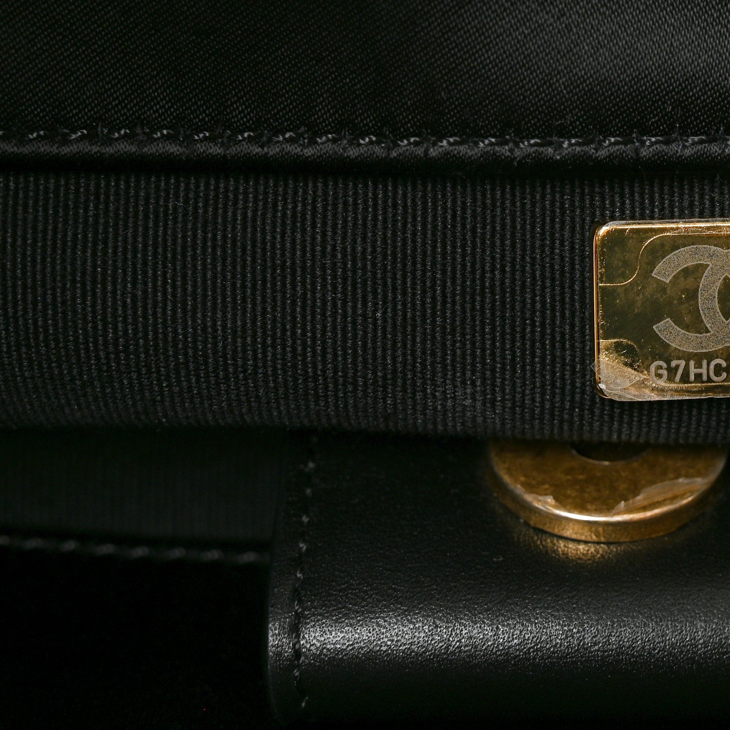 Chanel Nylon Grosgrain Quilted Lifestyle Shopping Tote Black 7 of 10