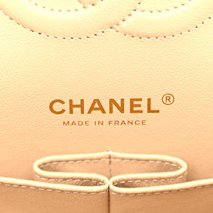 Chanel Caviar Quilted Medium Double Flap Beige 6 of 11
