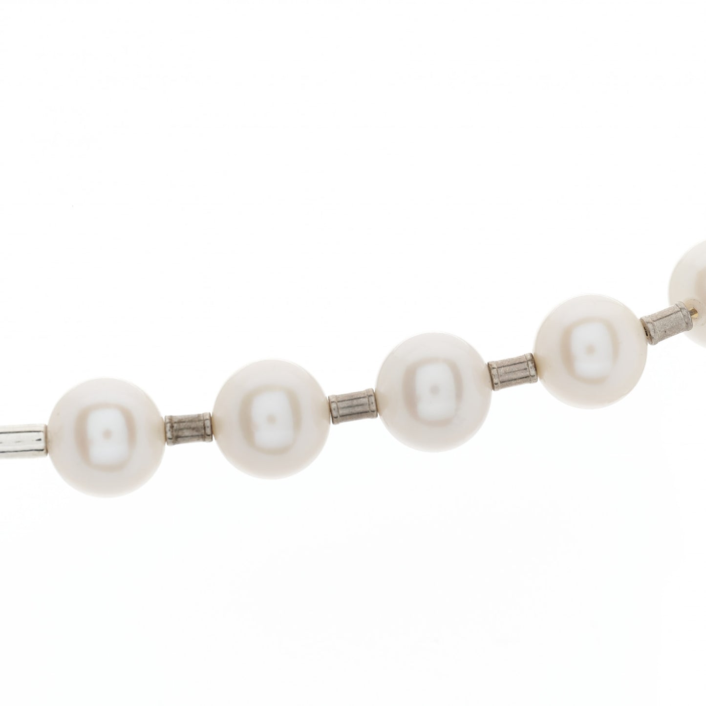 Sterling Silver Pearl HardWear Lock Necklace