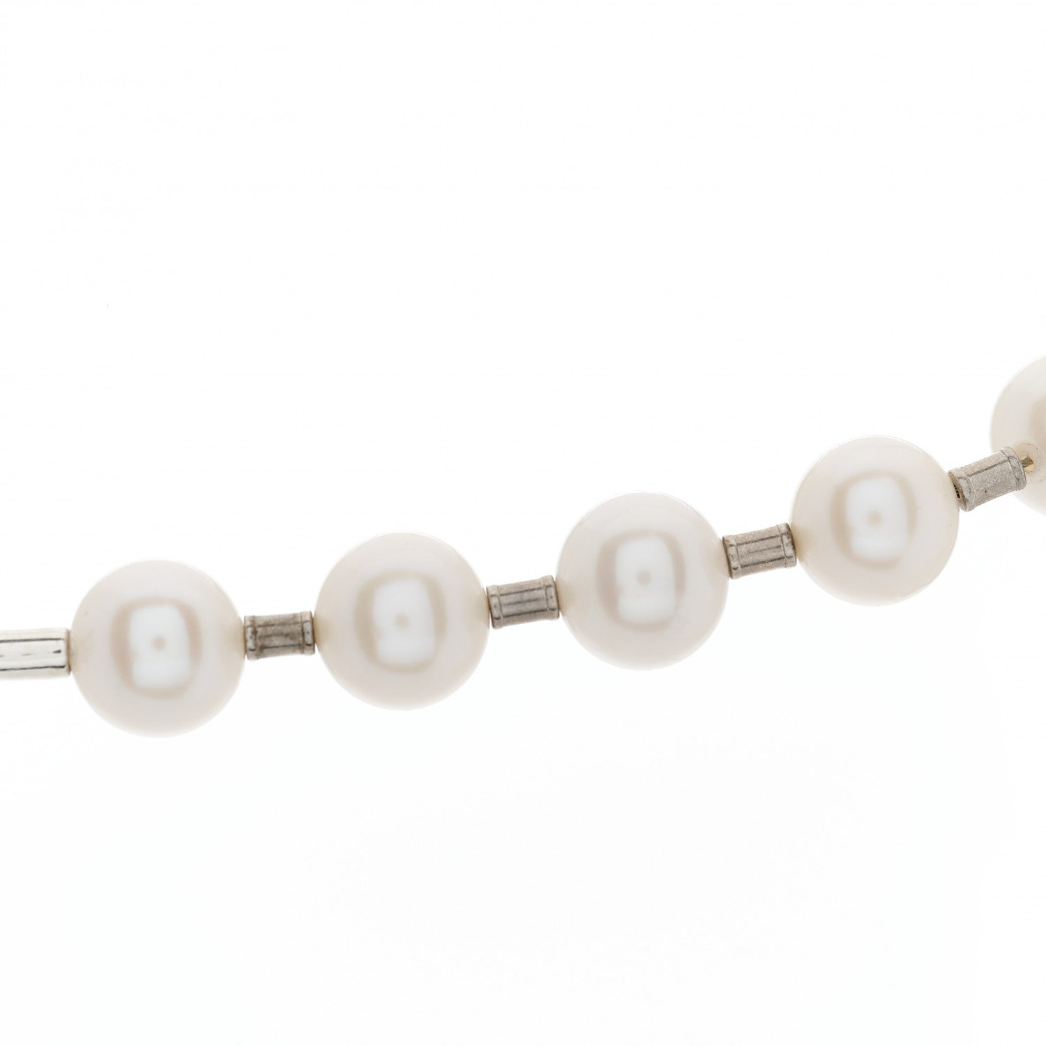 Tiffany Sterling Silver Pearl HardWear Lock Necklace 6 of 6