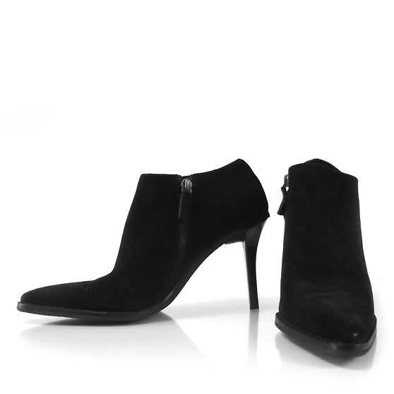Suede Ankle Boots 8 Black