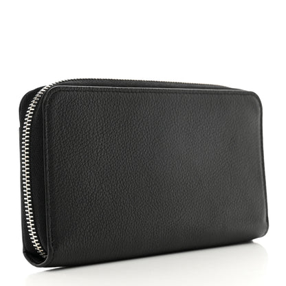 Louis Vuitton Calfskin Zippy Lockme Wallet Black 3 of 6