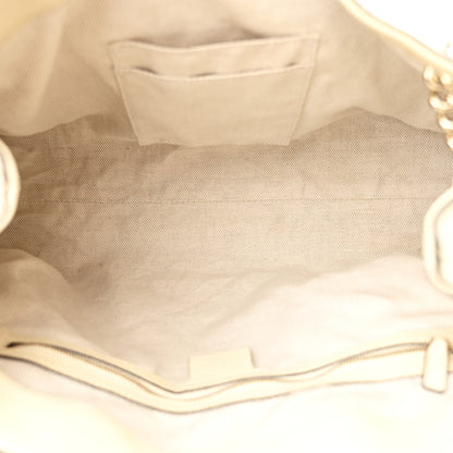 Gucci Pebbled Calfskin Medium Soho Chain Shoulder Bag Off White 5 of 11