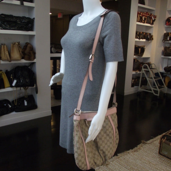 Gucci Monogram D Gold Large Messenger Pink 2 of 12