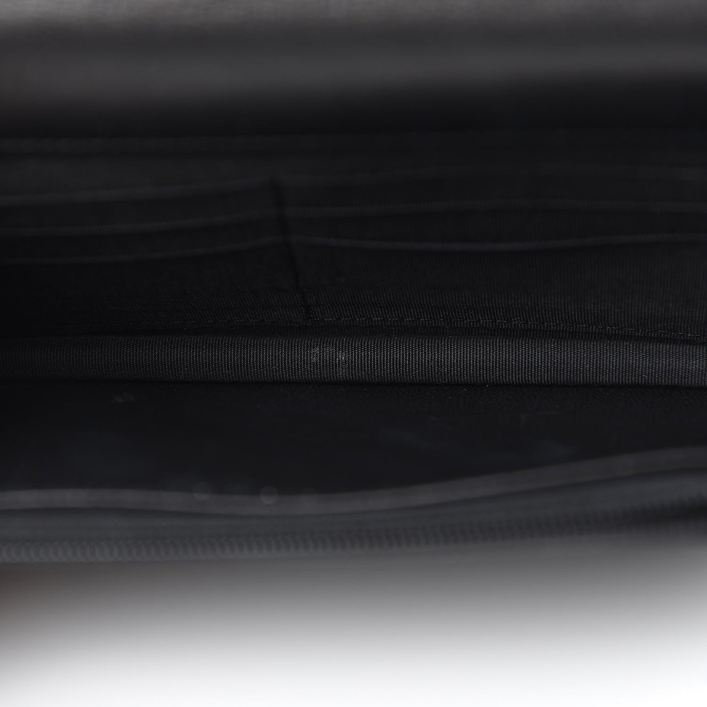 Goatskin Quilted Diamond CC Wallet On Chain WOC Black