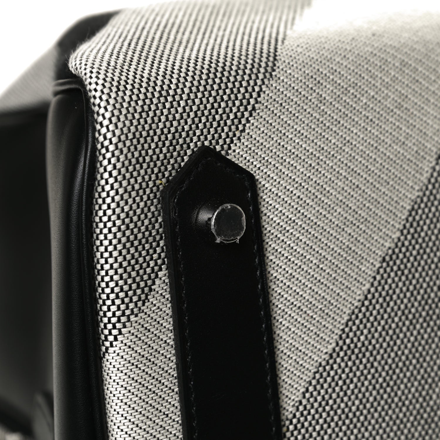 Hermes Toile H Sombrero II Bayadere Cavour Bag Ecru Black 12 of 13