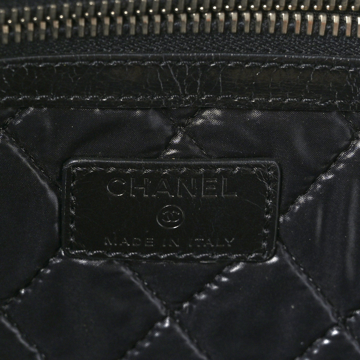 Calfskin Large Feministe Maize Feminine Pouch Clutch Black