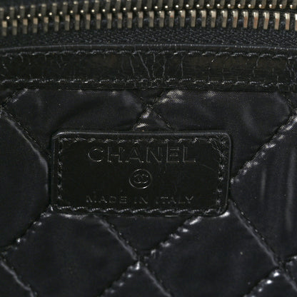 Chanel Calfskin Large Feministe Maize Feminine Pouch Clutch Black 6 of 7