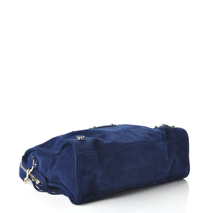 Balenciaga Baby Daim Suede Classic Gold Hardware City Bleu Pacifique 5 of 11