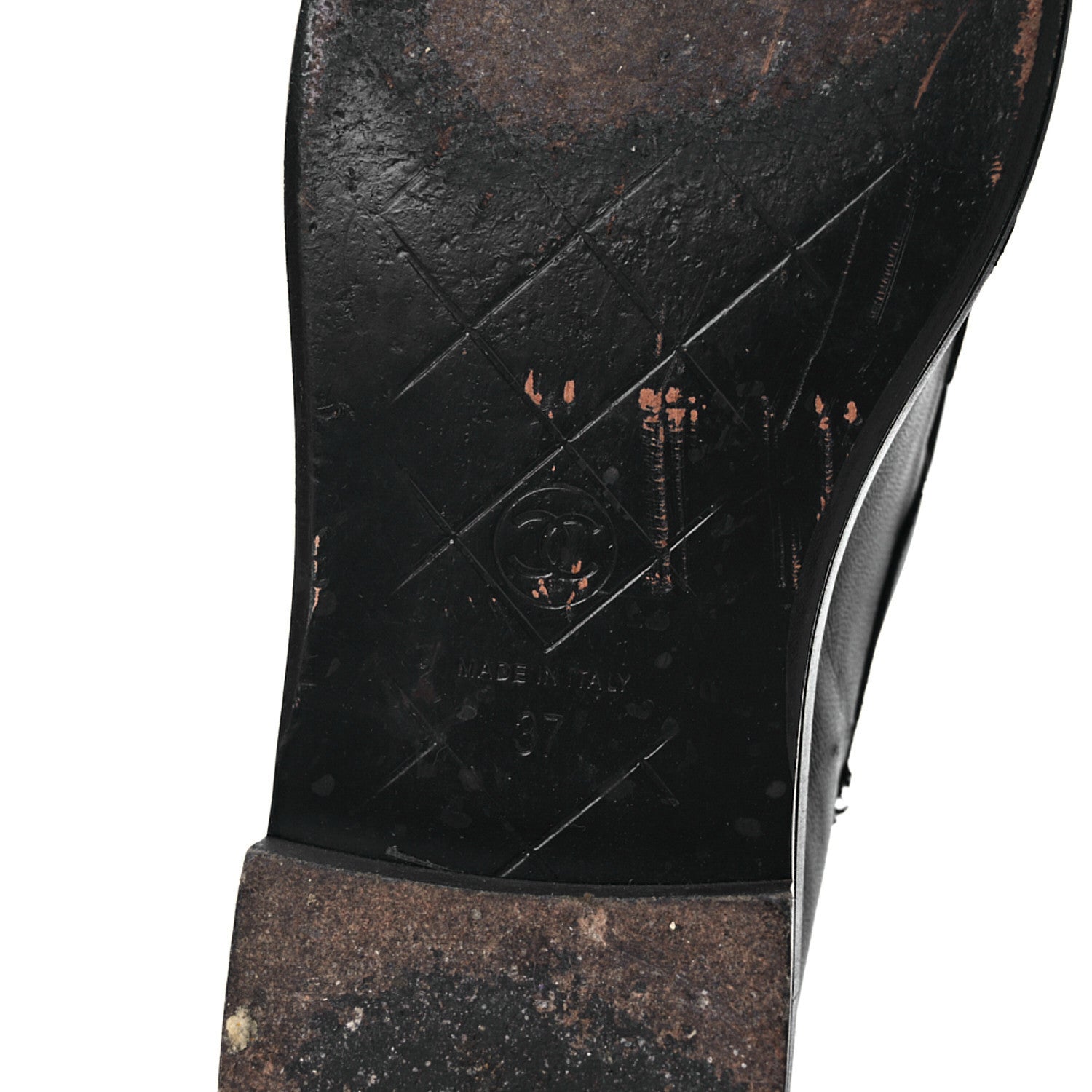 Chanel Lambskin Quilted CC Turnlock Loafers 37 Navy 8 of 18