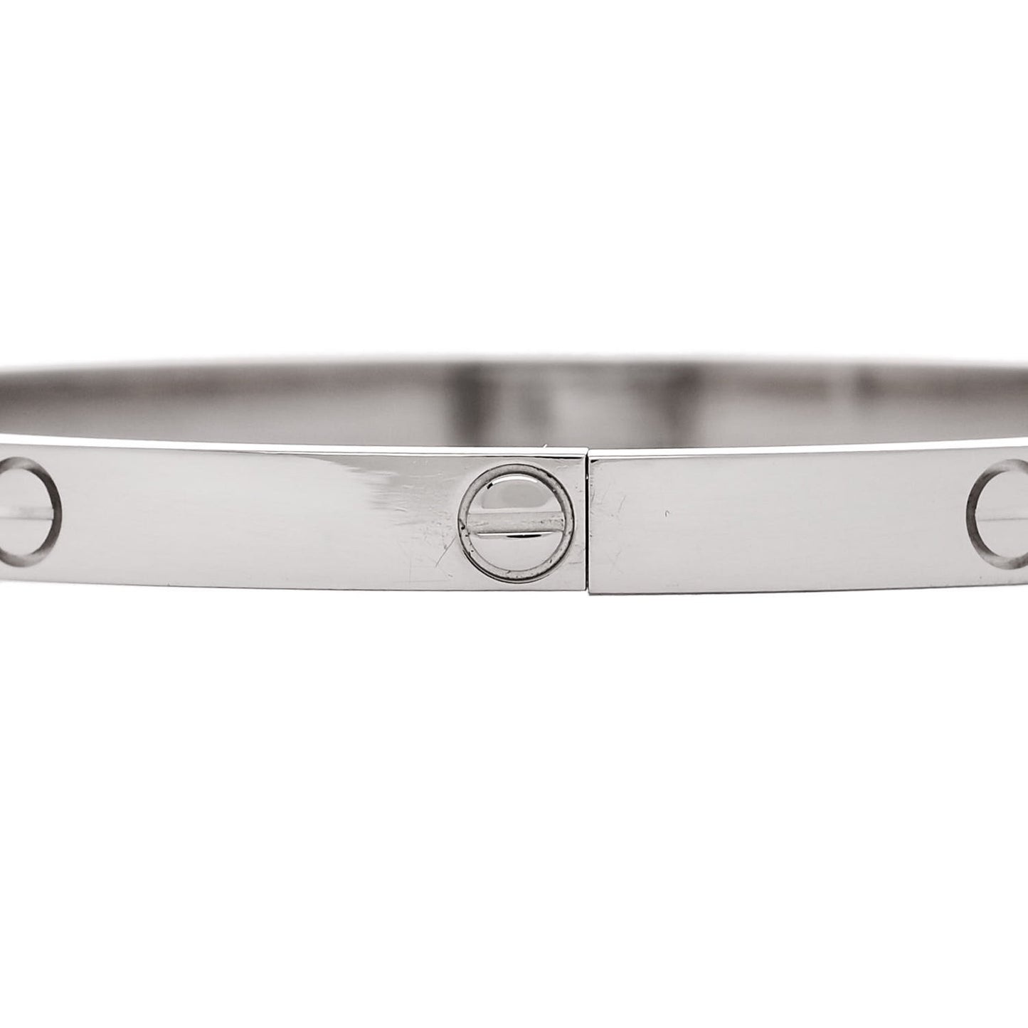 18K White Gold Small LOVE Bracelet 16