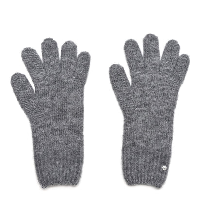 Hermes Cashmere Silk Knit Diva Gloves S Gris 1 of 4