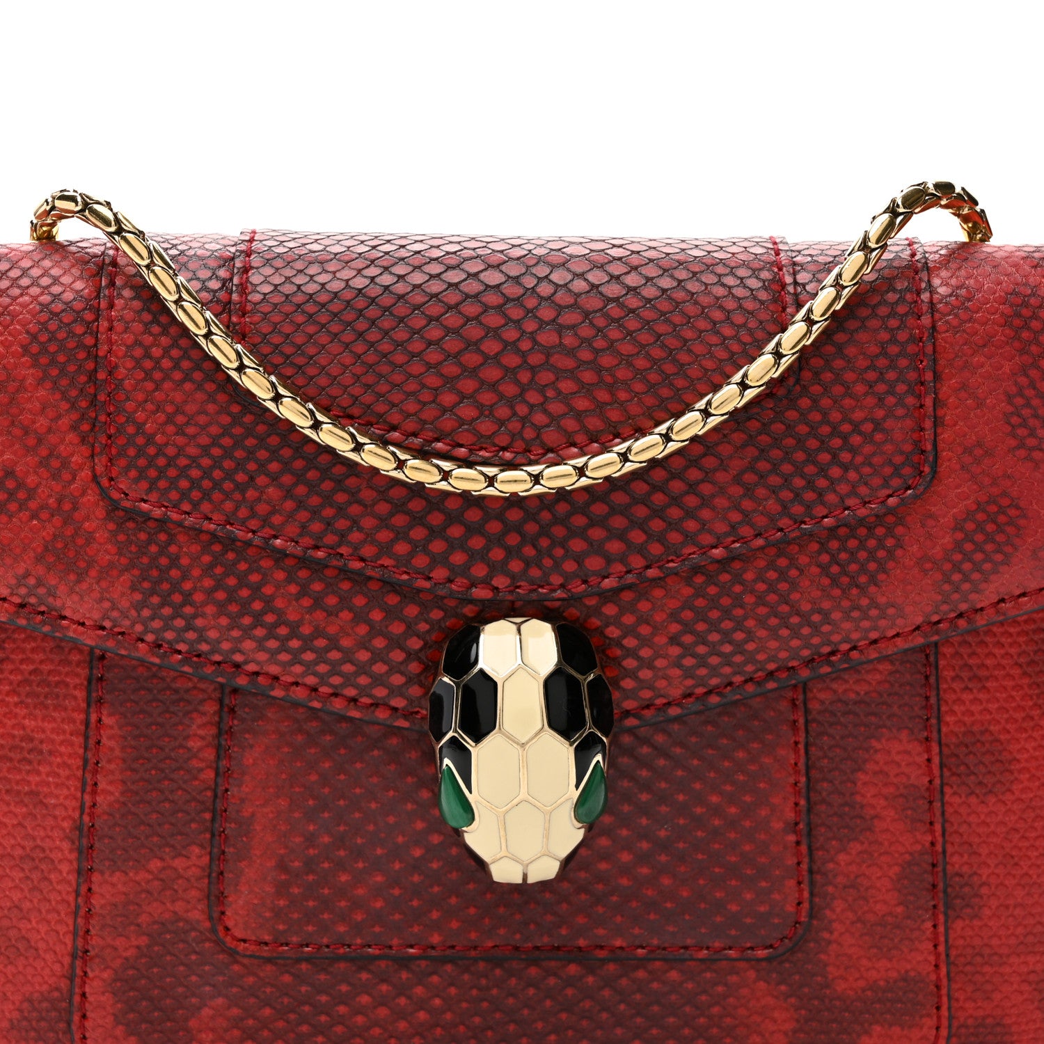 Bulgari Karung Serpenti Forever Crossbody Red 8 of 11