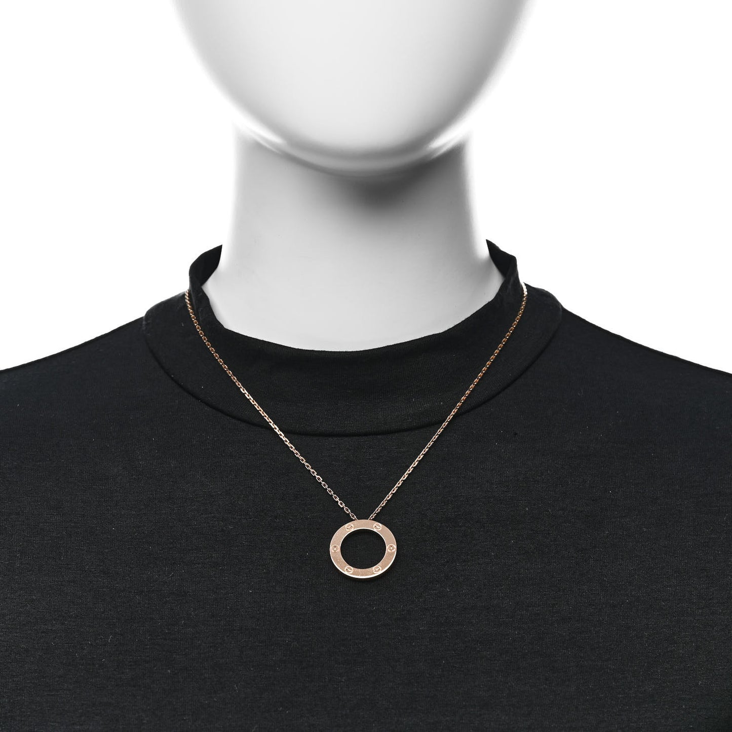 18K Pink Gold LOVE Pendant Necklace