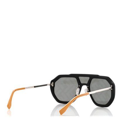 Fendi Acetate FF Aviator Sunglasses FE40006U Black Yellow 4 of 7