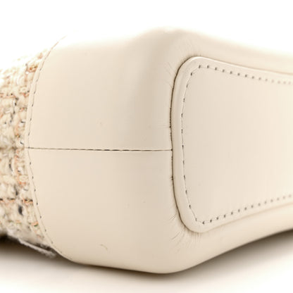 Chanel Tweed Calfskin Quilted Small Gabrielle Hobo Beige Ivory 9 of 17