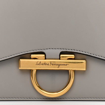 Salvatore Ferragamo Calfskin Joanne Crossbody Pale Grey 7 of 9