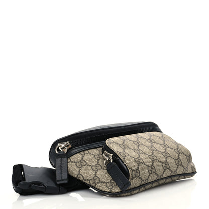 Gucci GG Supreme Monogram Belt Bag Black 4 of 7