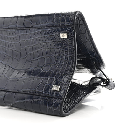 The Row Alligator Margaux 10 Bag Navy 9 of 10