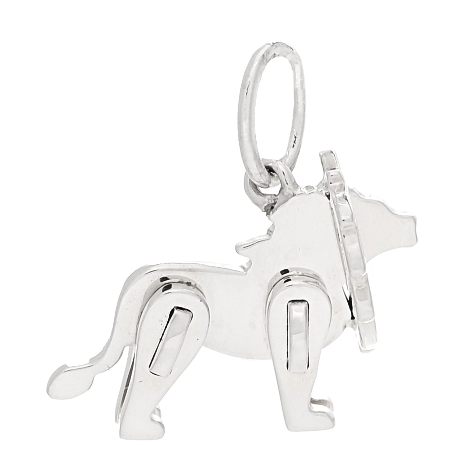 Tiffany Sterling Silver Save The Wild Lion Charm 4 of 7