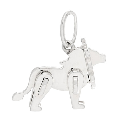 Tiffany Sterling Silver Save The Wild Lion Charm 4 of 7