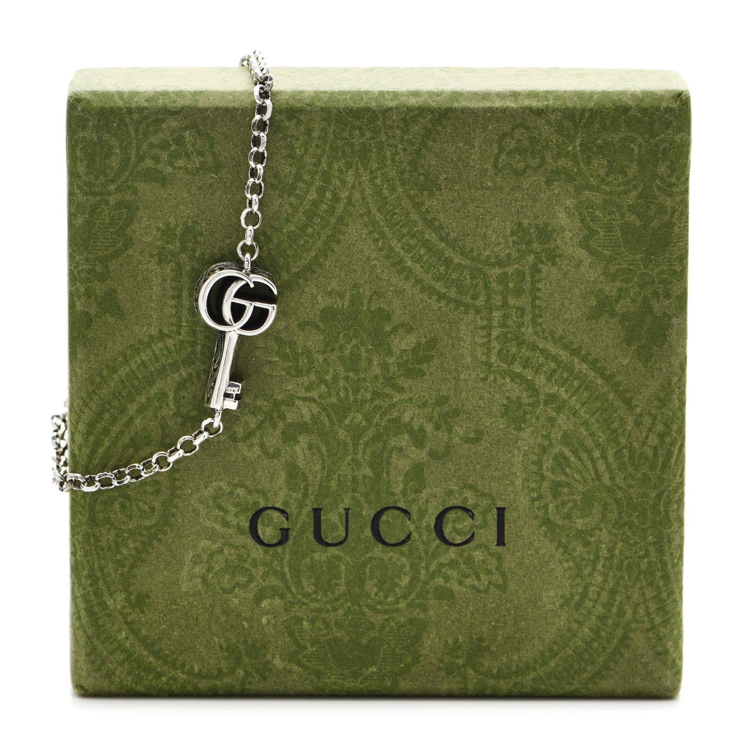 Gucci Sterling Silver Double G Key Bracelet 5 of 5