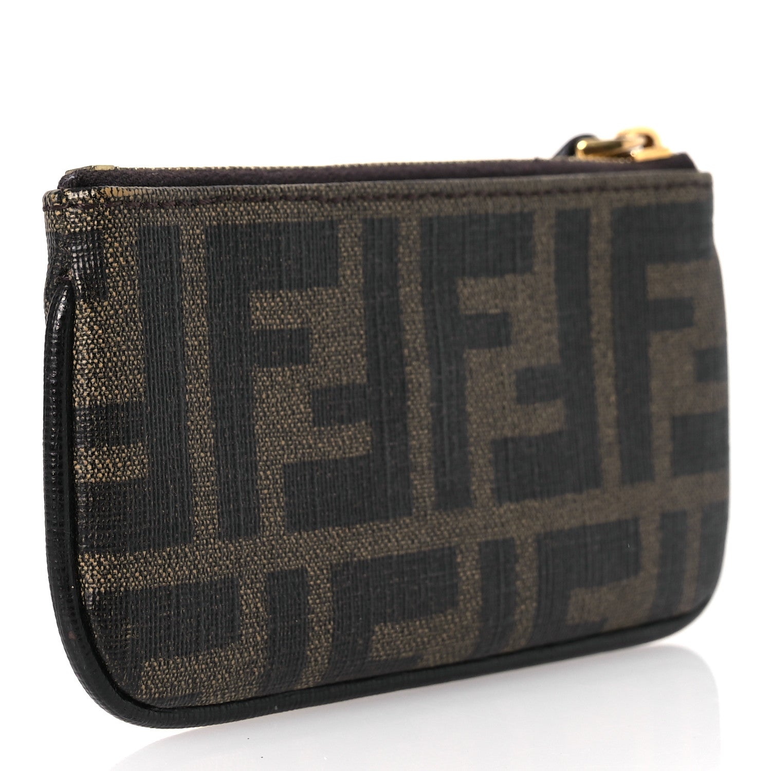 Fendi Zucca Spalmati Forever Coin Pouch Key Case Tobacco 3 of 7