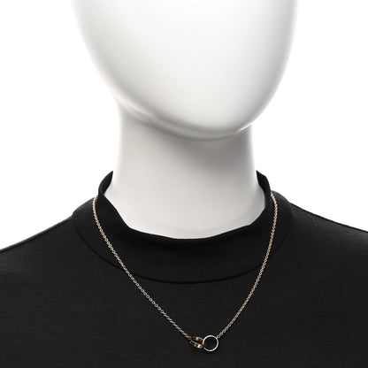 Cartier 18K Pink Gold Interlocking LOVE Necklace 2 of 5
