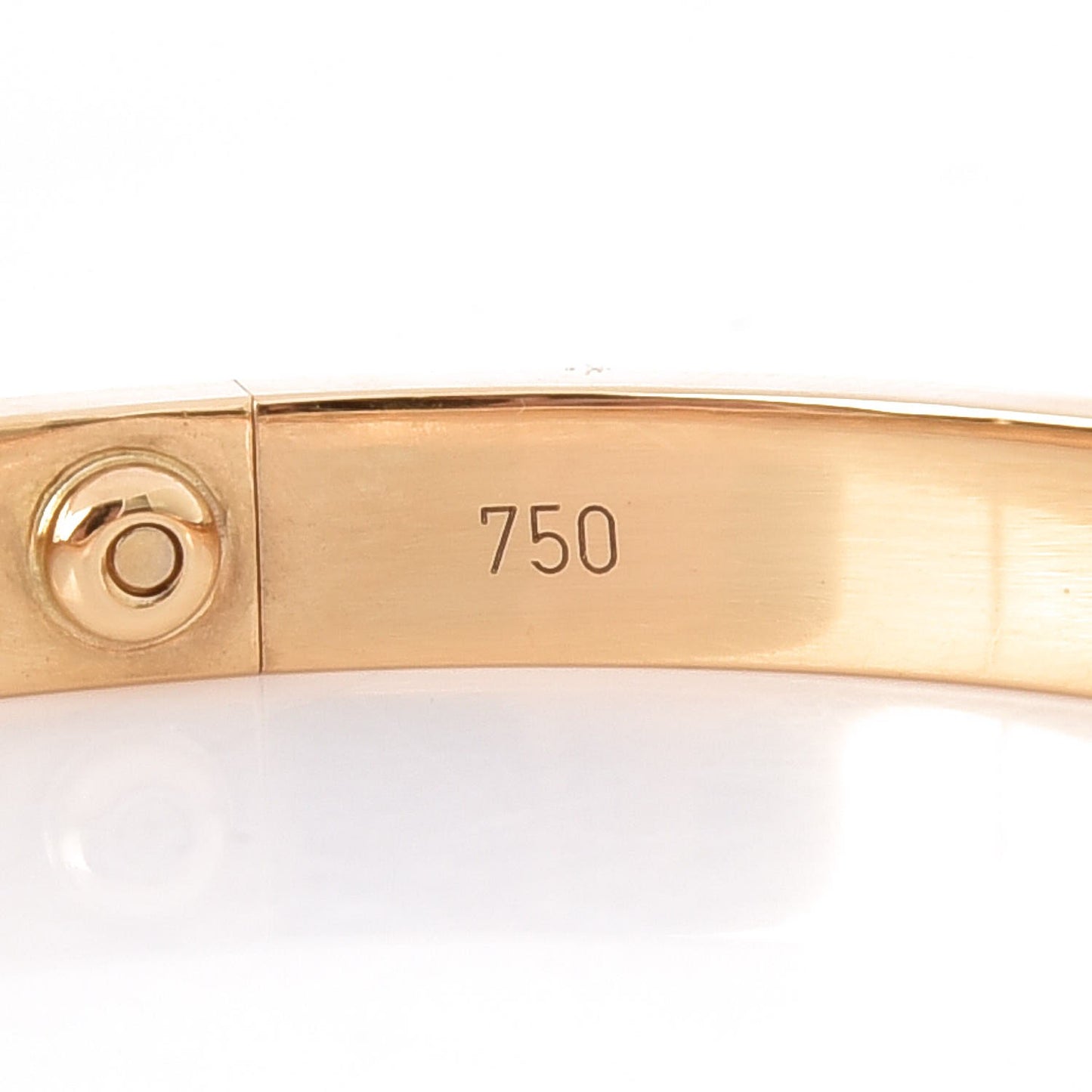 18K Yellow Gold LOVE Bracelet 19