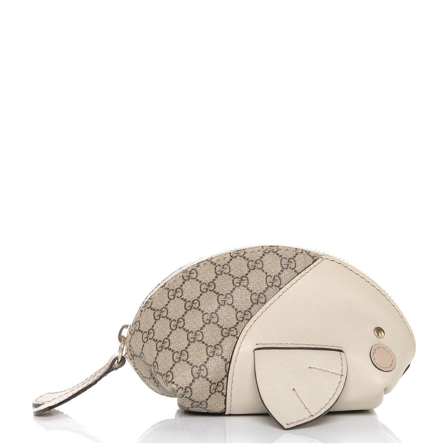 Monogram Fish Coin Purse Off White