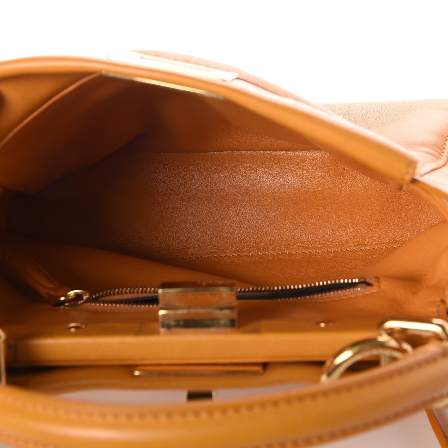 Nappa Mini Peekaboo Iconic Satchel Giallo Syrup