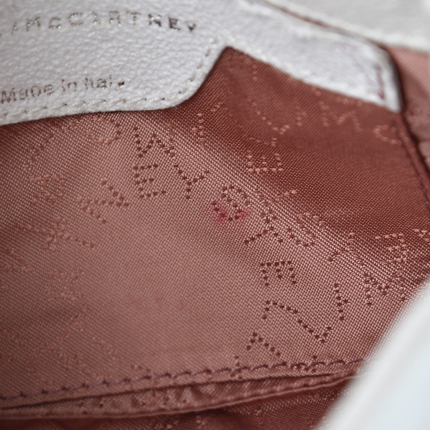 Stella McCartney Shaggy Deer Falabella Fold Over Clutch Chalk 7 of 12